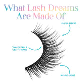A lash from Dreamie Lash Flutter Pre Glued 1 Pack displayed